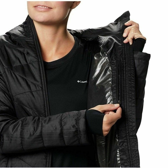 Columbia Women's Black Mighty Lite Hooded Jacket Size XS - Picture 3 of 16